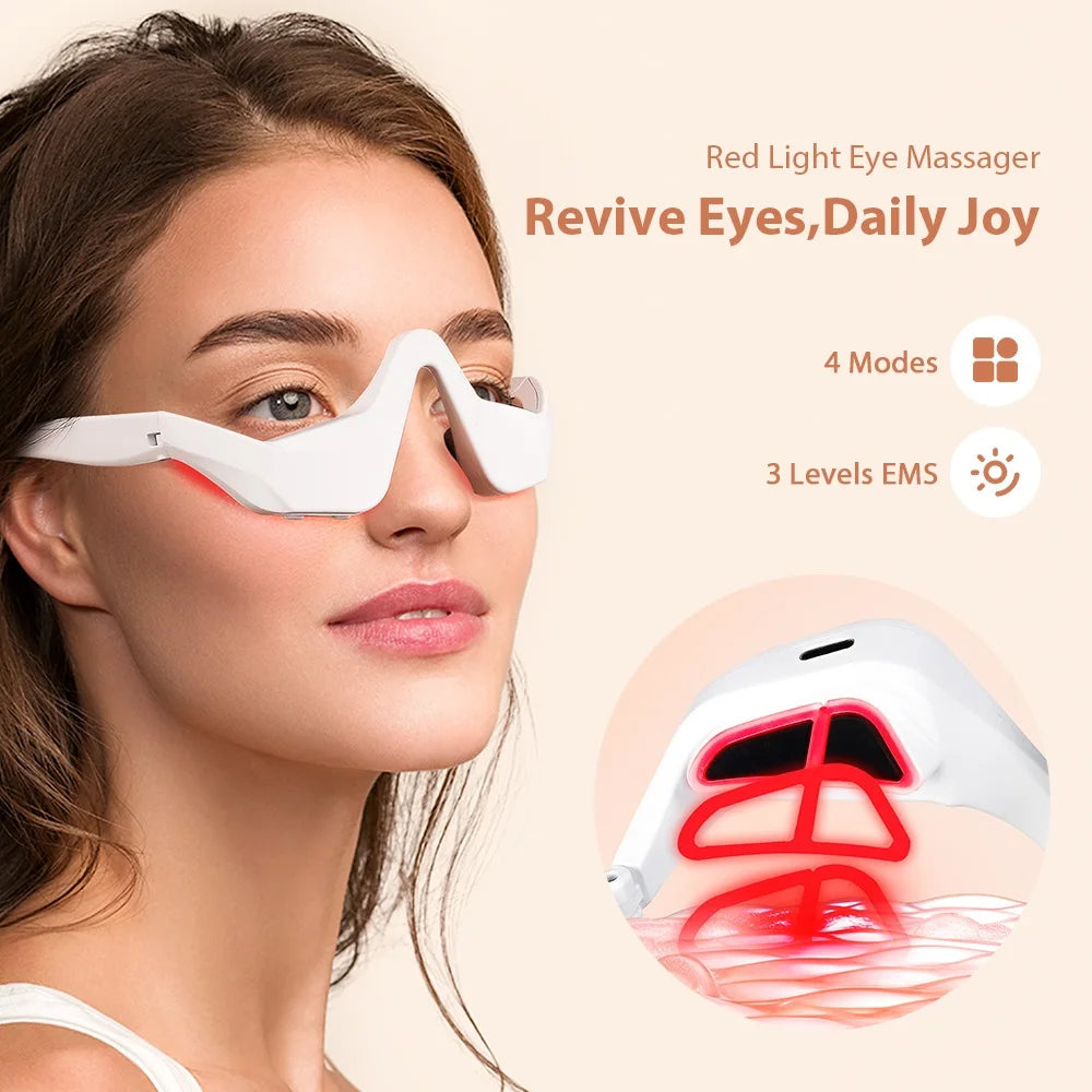 LumiEye™ – Okulary do Terapii Czerwonym Światłem | EMS + Red Light